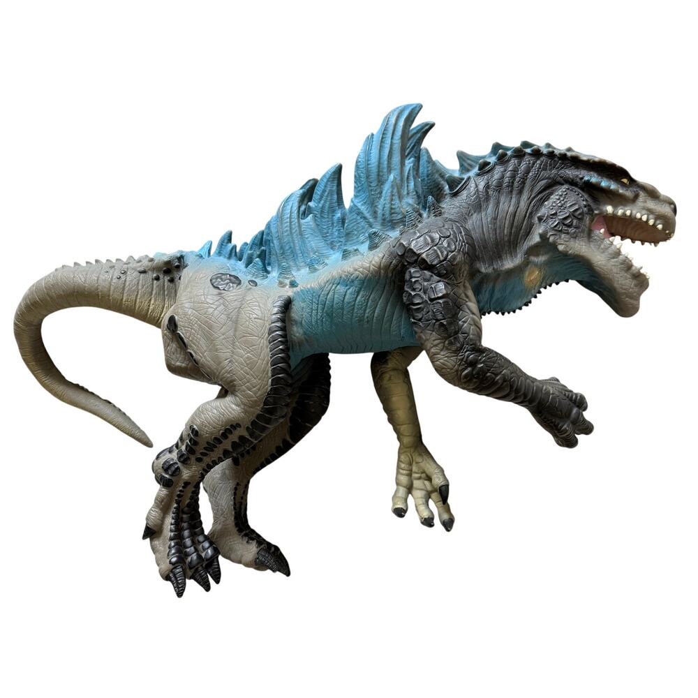 Vintage Godzilla 1998 Toho Blue Full Body Rubber Hand Puppet Resaurus 21" Figure